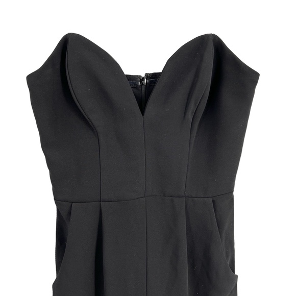 Amanda Uprichard Jumpsuit Black Corset Top Night Out‎ Formal Strapless P 0/2 New - Picture 2 of 8